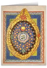 God, Cosmos, and Humanity by St. Hildegard von Bingen Note Card