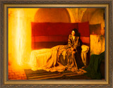 The Annunciation by  Henry Ossawa Tanner- Gold Framed Art