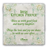 Irish Kitchen Prayer Tumbled Stone Coaster