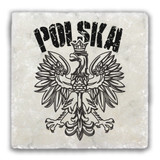 POLSKA Tumbled Stone Coaster