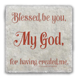 St. Clare Tumbled Stone Coaster Set (Pack of 4)