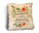 The Loveliest Masterpiece Rustic Pillow