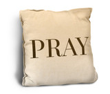 Pray Rustic Pillow