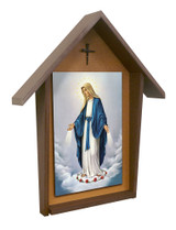 Our Lady of Grace Deluxe Poly Wood Outdoor Shrine