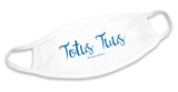 "Totus Tuus"  White Cotton Face Masks (Pack of 6)