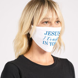 "Trust" White Cotton Face Masks (Pack of 6)