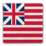 Grand Union Flag Tumbled Stone Coaster