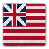 Grand Union Flag Tumbled Stone Coaster