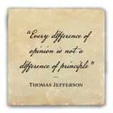 "Every Difference of Opinions" Tumbled Stone Coaster