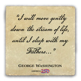 "I Will Move Gently" Tumbled Stone Coaster