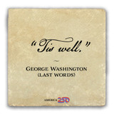 "Tis Well" Tumbled Stone Coaster