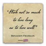 "Wish Not So Much" Tumbled Stone Coaster