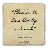 "These Are the Times" Tumbled Stone Coaster