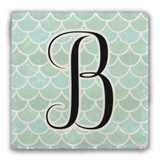 "B" Alphabet 1 Tumbled Stone Coaster