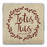 "Totus Tuus" Warm Tumbled Stone Tile