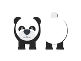 Panda PVC Toilet Paper Holder