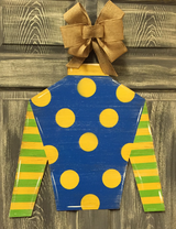 Customizable Jockey Silk Door Hanger