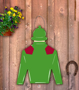 Jockey Silk with Helmet Door Hanger