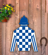 Jockey Silk with Helmet Door Hanger