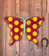 Customizable Butterfly  Door Hanger