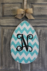 Customizable Chevron Egg Door Hanger