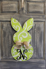 Customizable Swirly Rabbit Door Hanger (Customizable)