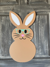 Outdoor Metal Art Print Rabbit Door Hanger