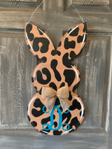 Outdoor Metal Art Print Rabbit Door Hanger