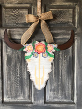 Cow Skull Door Hanger