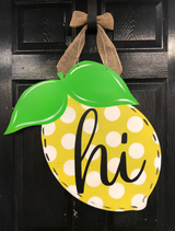 Customizable Lemon Door Hanger (Customizable)
