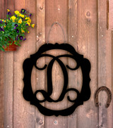 Monogrammed Mirrored Initial Door Hanger (Customizable)