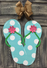 Outdoor Metal Art Flip Flop