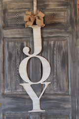 Outdoor Metal Art JOY Door Hanger