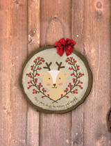 Reindeer Log End Door Hanger