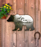 Outdoor Metal Art Forest Bear (Customizable)