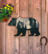 Outdoor Metal Art Forest Bear (Customizable)