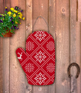 Folk Mitten Door Hanger