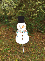 Outdoor Metal Art 10'' Snowmen