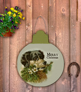 Outdoor Metal Art Vintage Dog Ornament (Customizable)