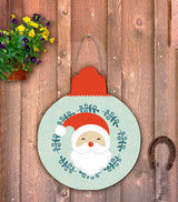 Outdoor Metal Art Santa Ornament 