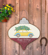 Outdoor Metal Art Christmas Car Ornament (Customizable)