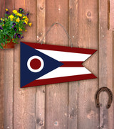 Outdoor Metal Art Ohio State Flag