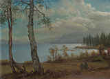 Lake Tahoe - Albert Bierstadt Framed Print Canvas