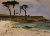 Sea Cove - Albert Bierstadt Framed Print Canvas