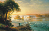 The Falls of St. Anthony - Albert Bierstadt Framed Print Canvas