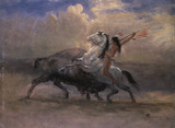 Sketch for The Last of the Buffalo - Albert Bierstadt