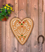 Outdoor Metal Art Gingerbread Heart