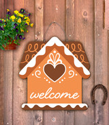 Outdoor Metal Art Gingerbread House