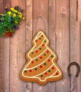 Outdoor Metal Art Gingerbread Tree