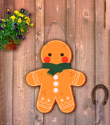 Outdoor Metal Art Gingerbread Man